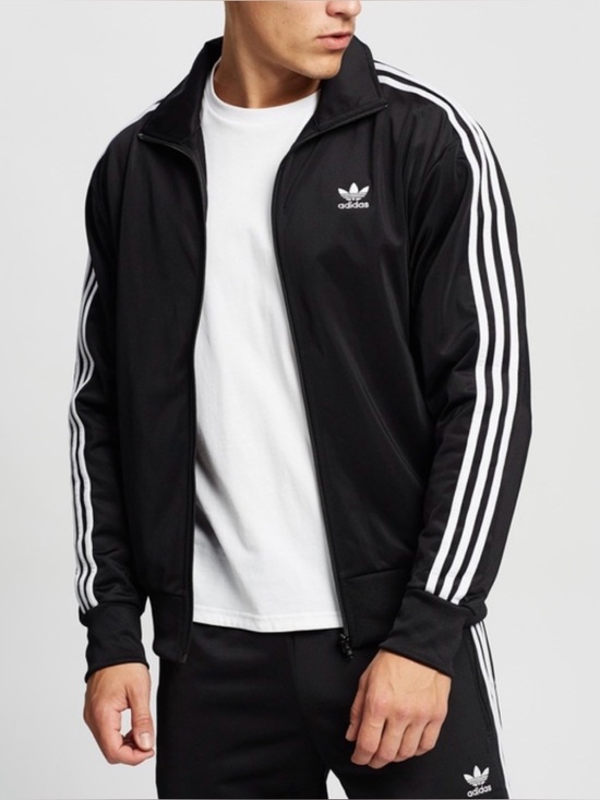 adidas Other - Adidas Originals Firebird Track Jacket Black White Trefoil Stripes Size S